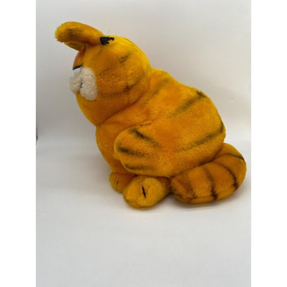 Rare 1981 Large Sitting Garfield Plush: Vintage Cartoon Cat Collectible - Picture 4 of 9
